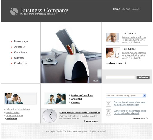 siti web standard con template business - MM3 Communication