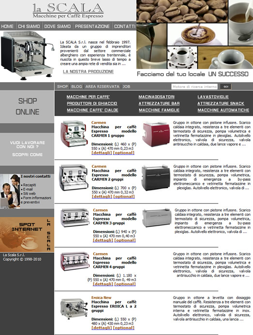 Cataloghi fotografici - La Scala | realizzazione siti web